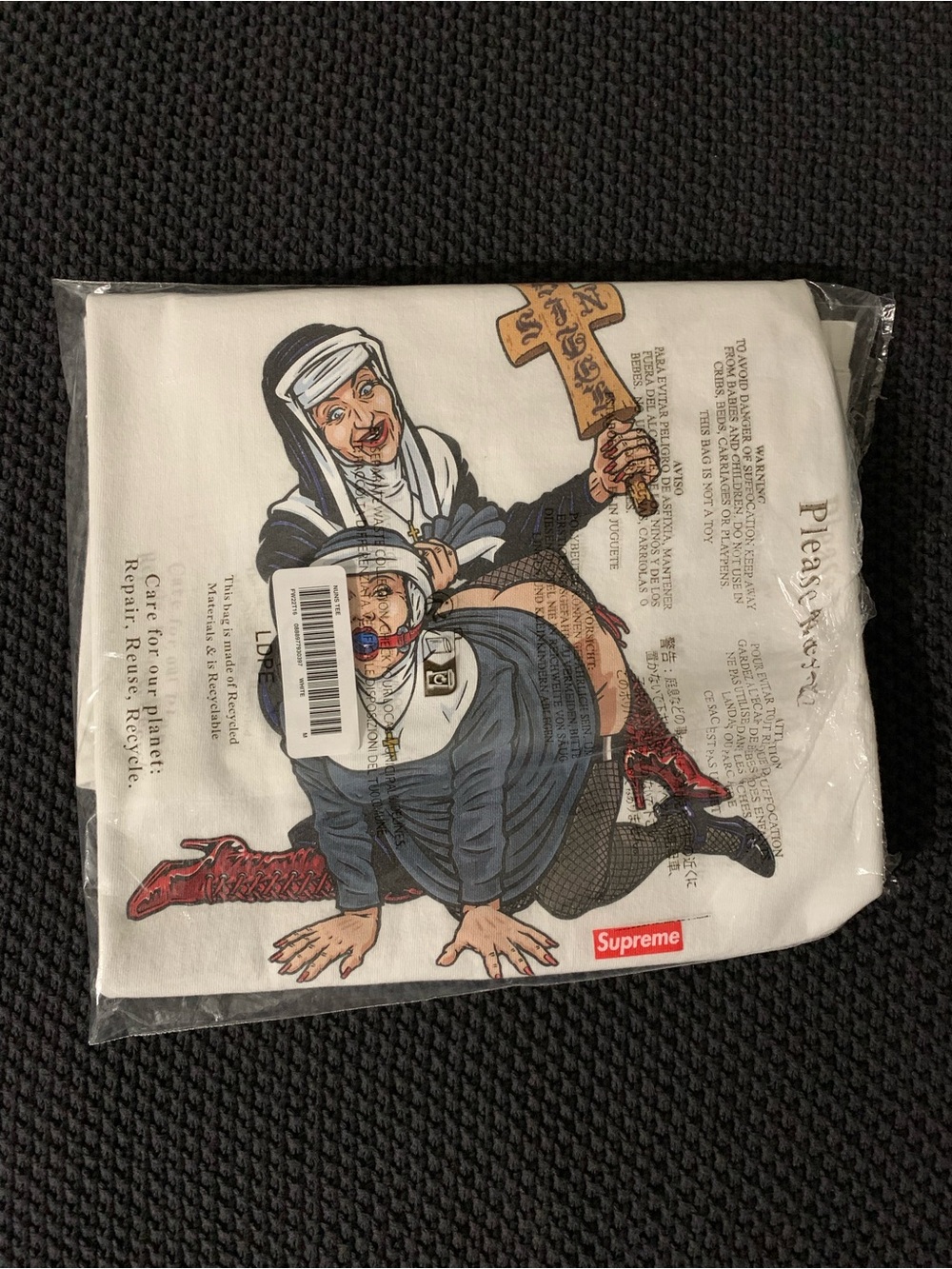 Supreme x Sean Cliver Nuns Tee FW22 White